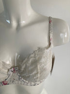 Flower underwire bra