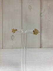 Golden Daisy Oorstuds – Bloemoorbellen Goud