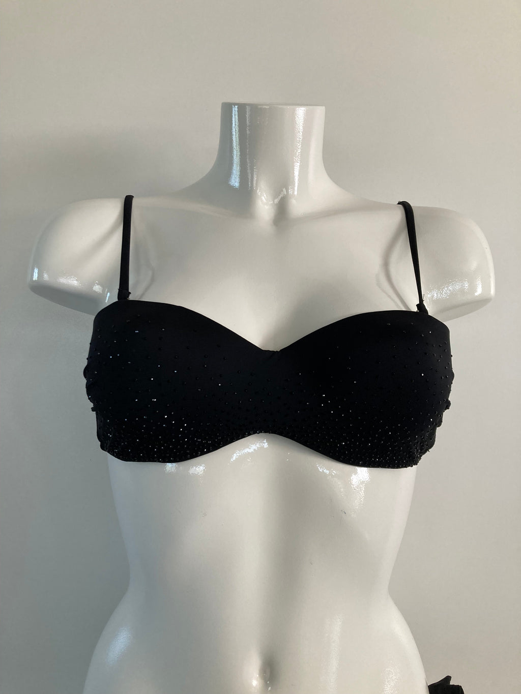 Push up bikini sexkiss black glitter