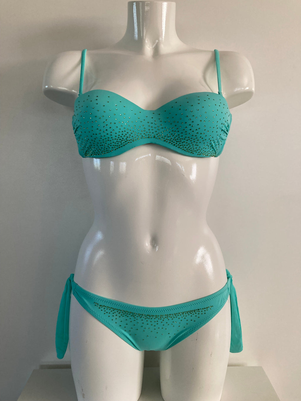 Bikini sexkiss turquoise glitter