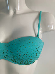 Sexkiss Turquoise Glitter Bikini Dames – Outlet
