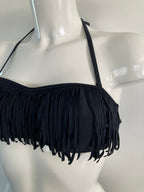 Bikini bandeau franjes