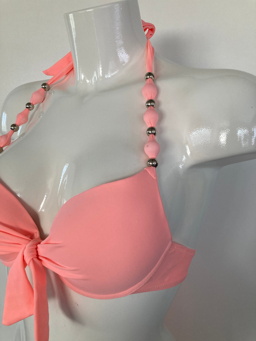 Push up bikini coraal