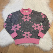 Meisjes Trui met Bloemen – Zachte Kindertrui – Outlet