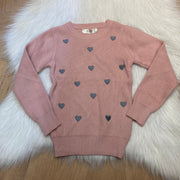Meisjes Trui met Hartjes – Zachte Kindertrui – Outlet