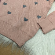 Meisjes Trui met Hartjes – Zachte Kindertrui – Outlet