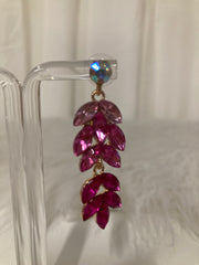 Fuchsia Royale Oorbellen – Luxe Kristal Statement Earrings