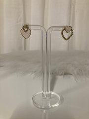 Eternal Love Oorstuds – Dubbel Hart Goud