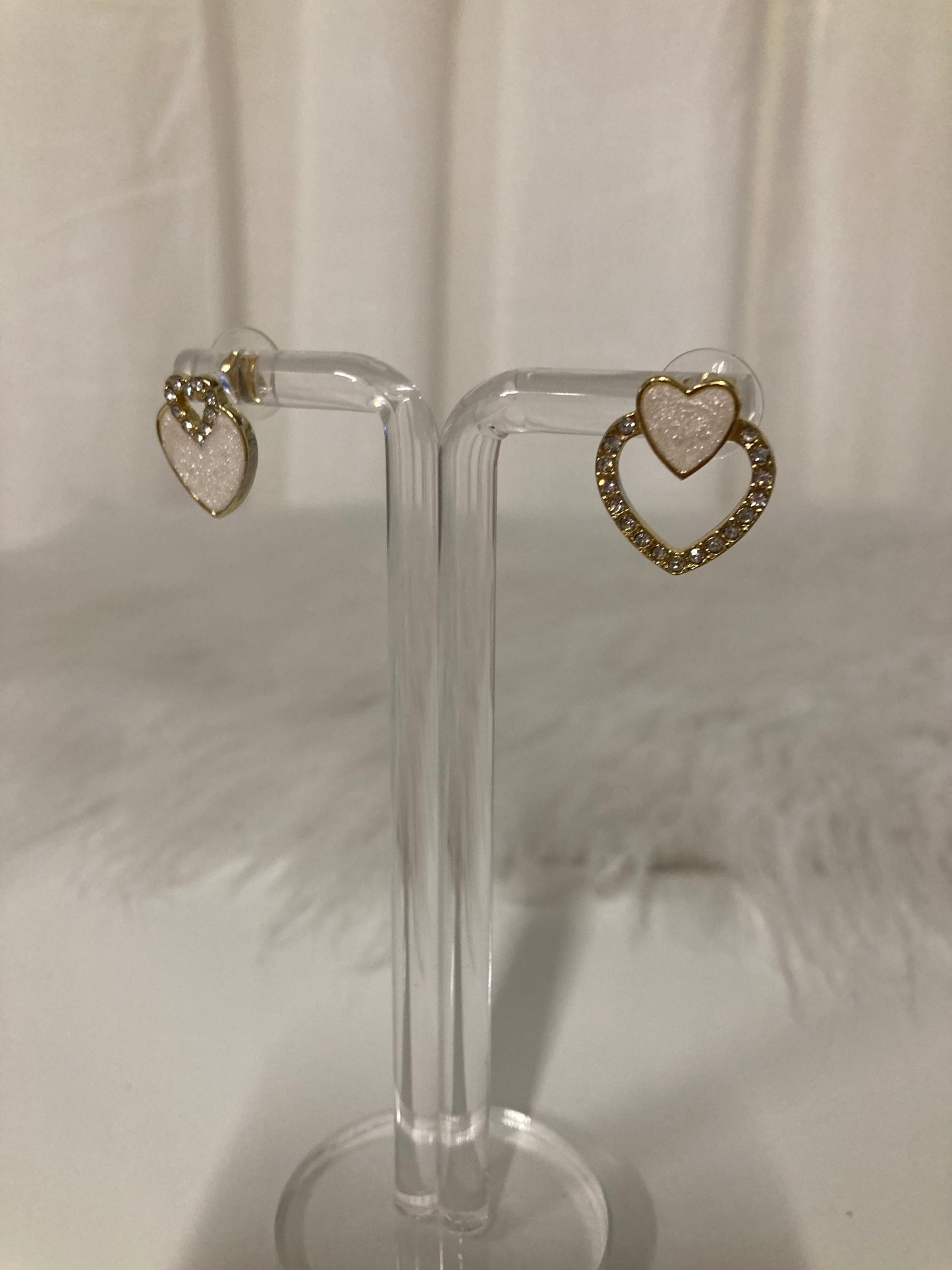 Eternal Love Oorstuds – Dubbel Hart Goud