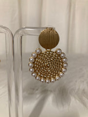 Pearl Royale Statement Oorbellen – Goud met Parels