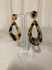 Monaco Tortoise Drop Oorbellen – Luxe Statement Design