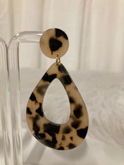 Monaco Tortoise Drop Oorbellen – Luxe Statement Design