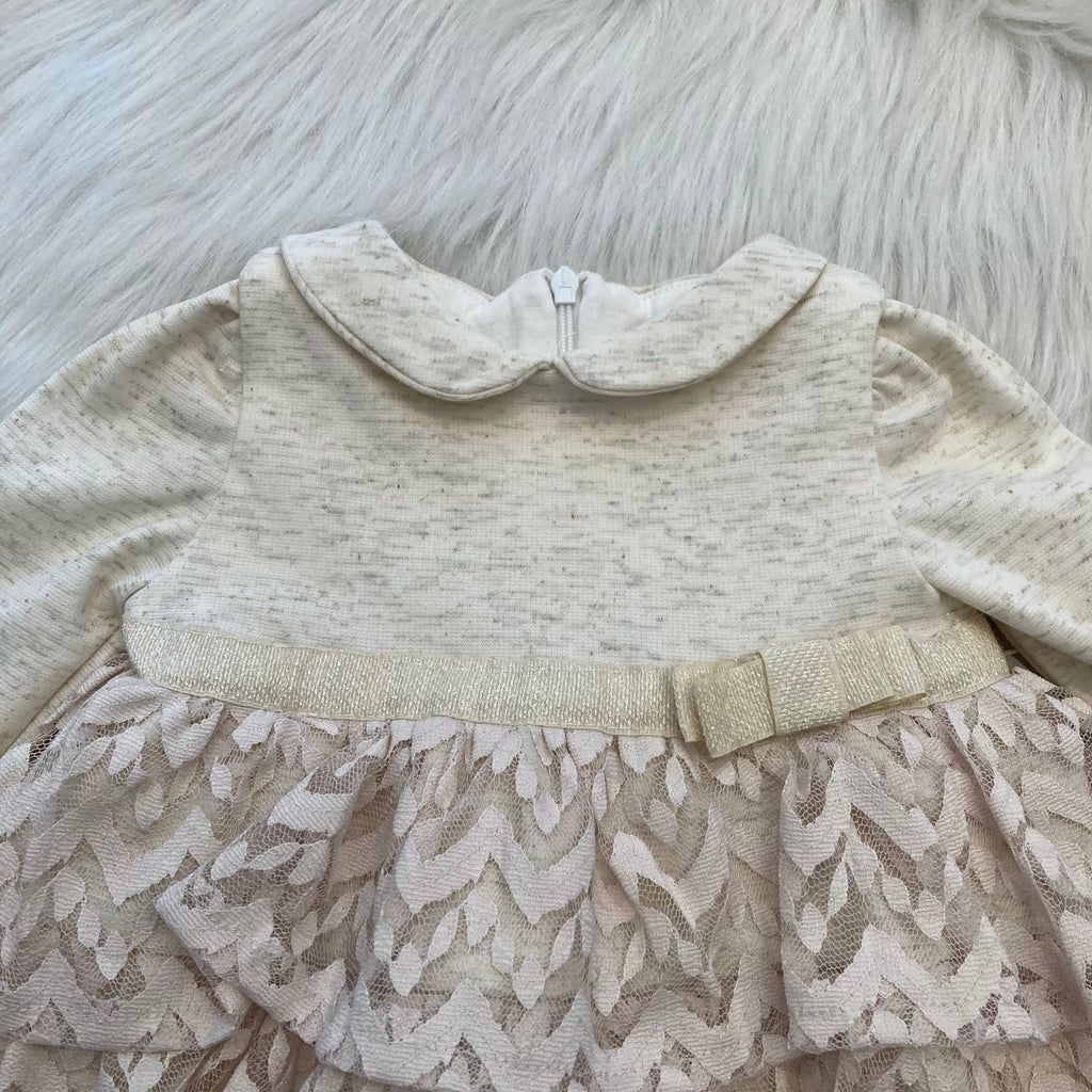 Kanten jurk ecru
