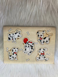 Houten puzzel hond