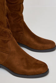 Bottes hautes couleur camel
