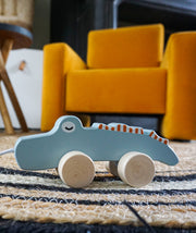 Tryco Houten Trekfiguur Krokodil – Houten Speelgoed Outlet