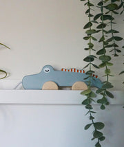 Tryco Houten Trekfiguur Krokodil – Houten Speelgoed Outlet