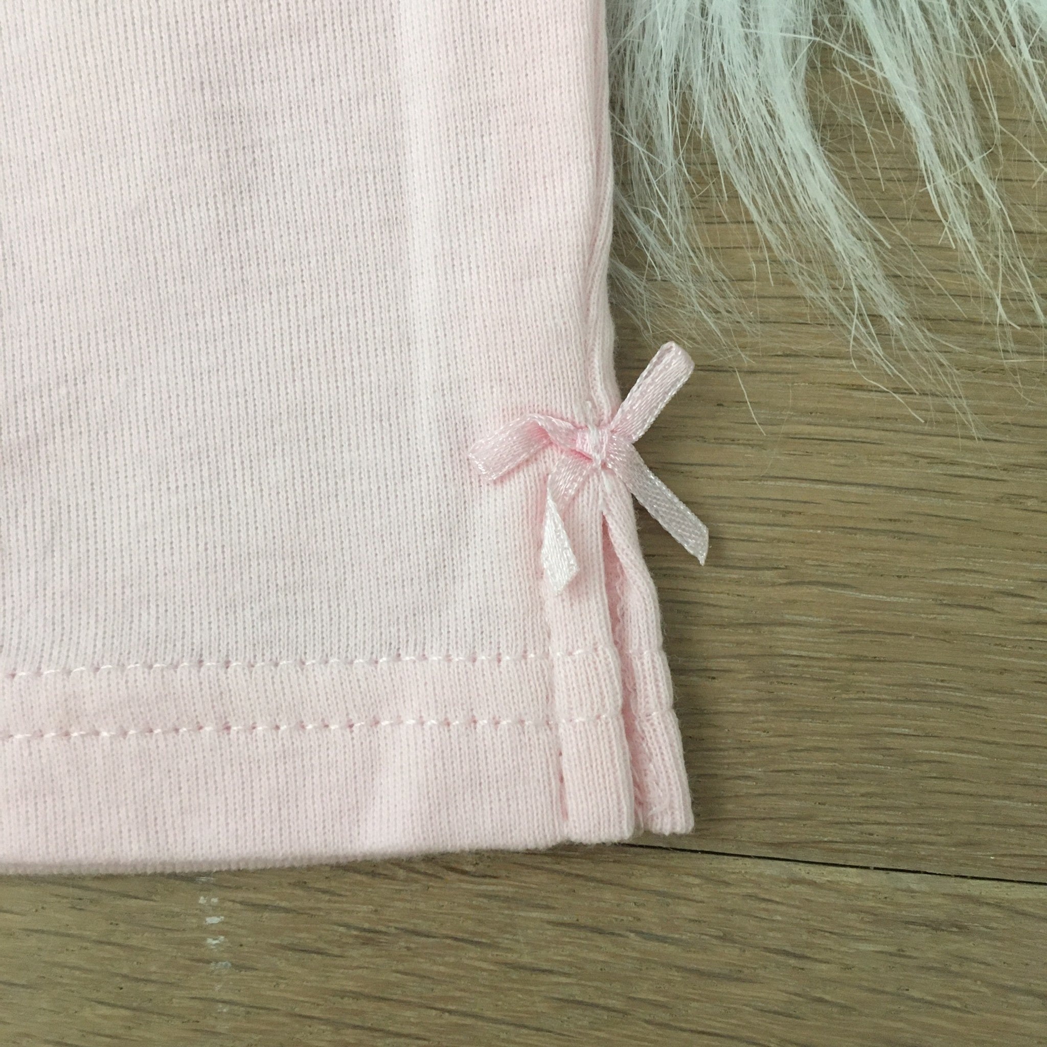 Legging uni rib roze