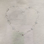 Jurkje ecru hartje zilver