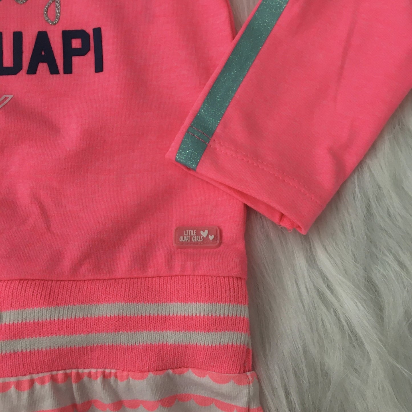Quapi Jurkje Lovely Day Roze – Meisjes Sweatjurk