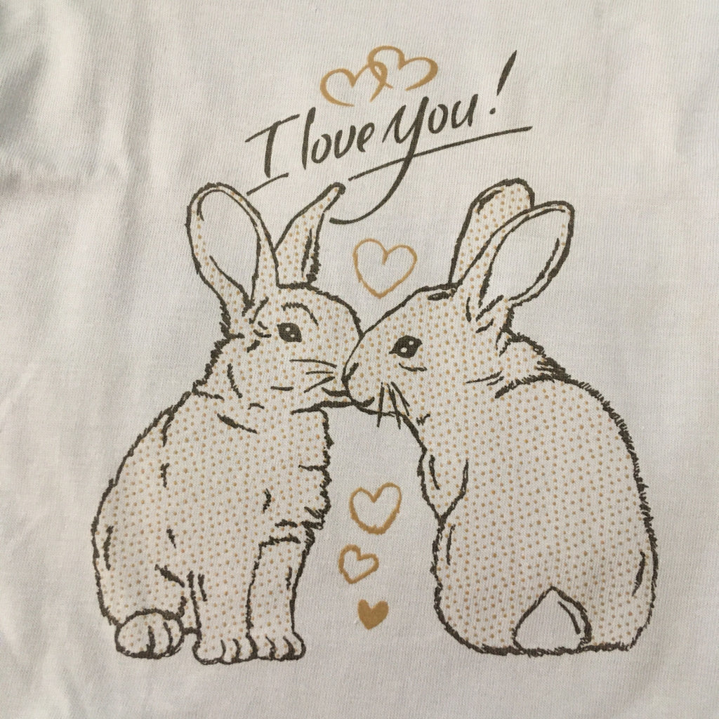 I love you bunny blauw