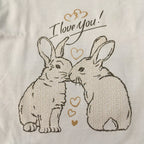 I love you bunny blauw