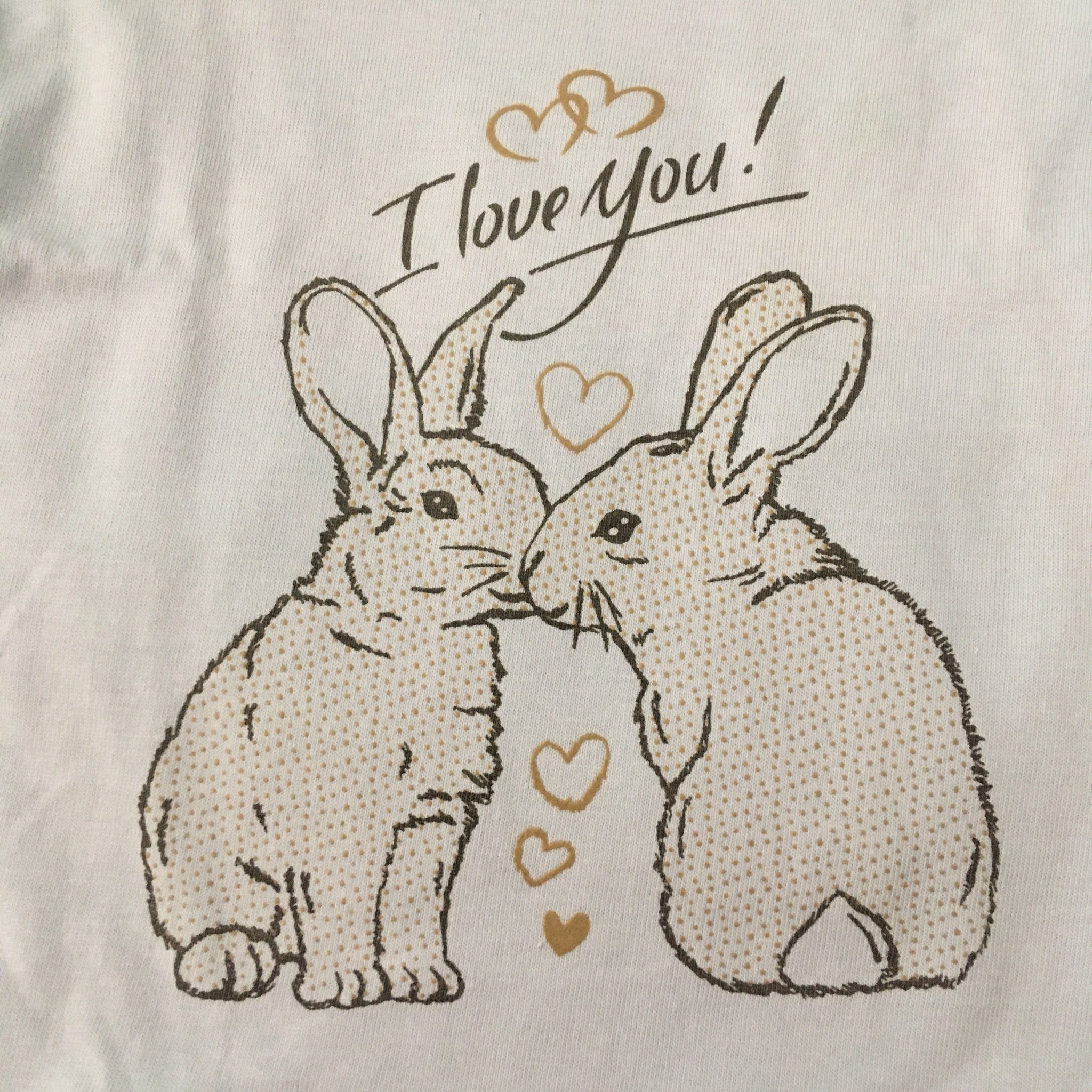 I love you bunny blauw