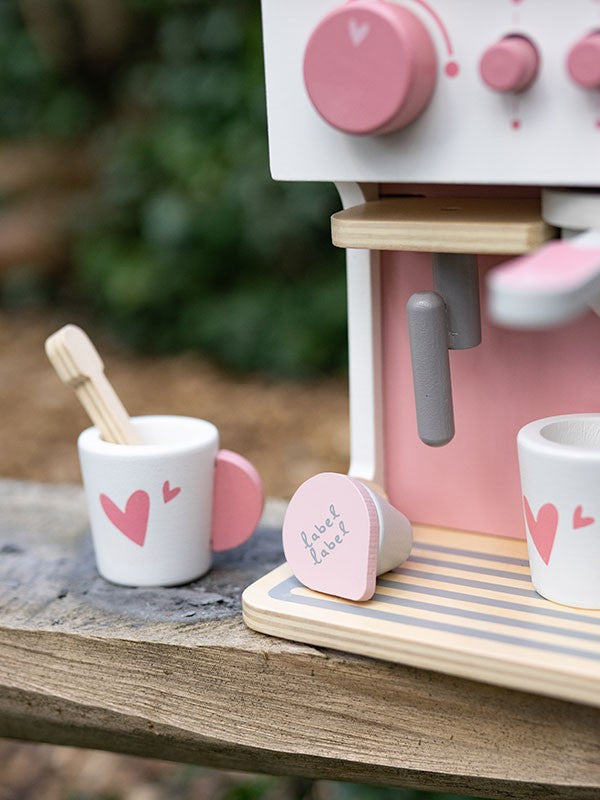 Label Label Houten Koffiezetapparaat Roze – Espresso Machine | Outlet
