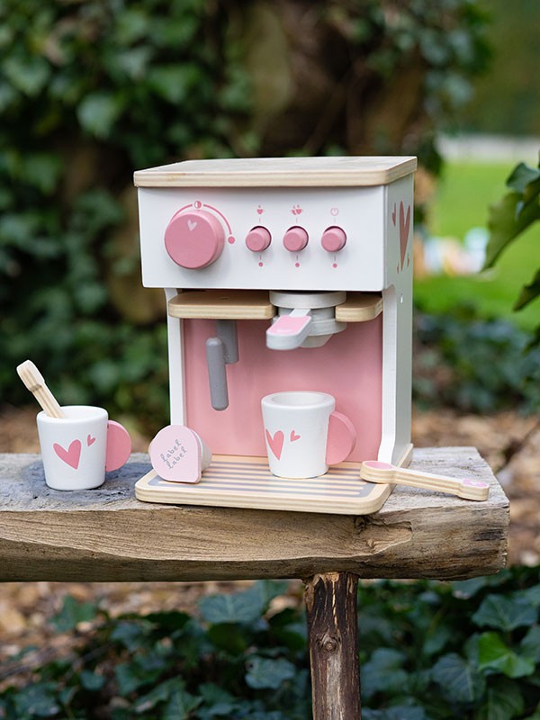 Label Label Houten Koffiezetapparaat Roze – Espresso Machine | Outlet