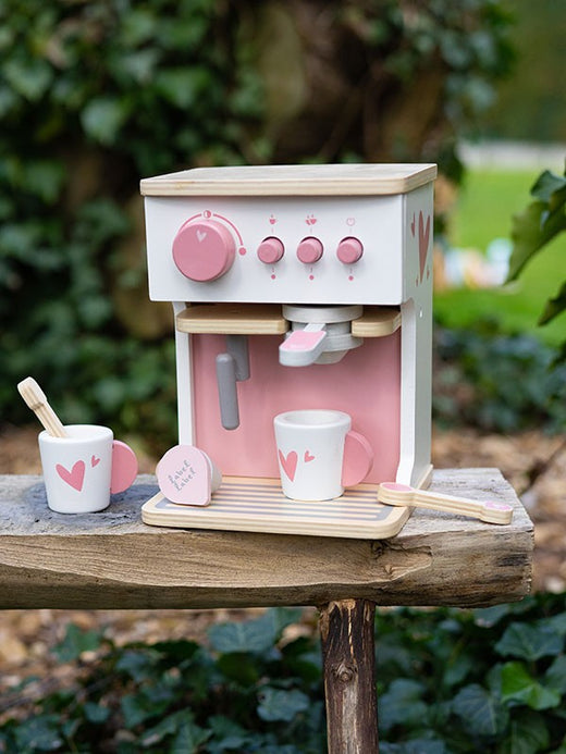 Label Label Houten Koffiezetapparaat Roze – Espresso Machine | Outlet