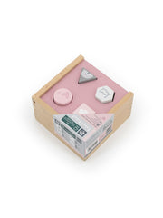 Label Label Houten Vormenstoof Roze – Shape Sorting Box | Outlet