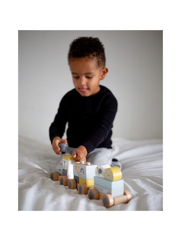 Tryco Houten Dierentrein met Blokken – Animal Train | Outlet