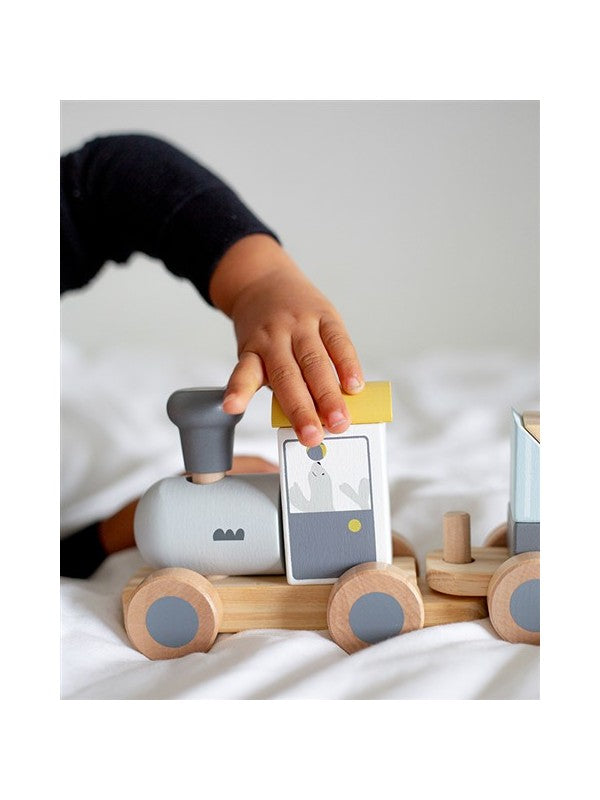 Tryco Houten Dierentrein met Blokken – Animal Train | Outlet